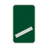 825 Count Down Marker 100 yds Sign Face | Post & Wall Mounted street road highway public and private signage