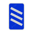 823 Count Down Marker 300 yds Sign Face | Post & Wall Mounted street road highway public and private signage 