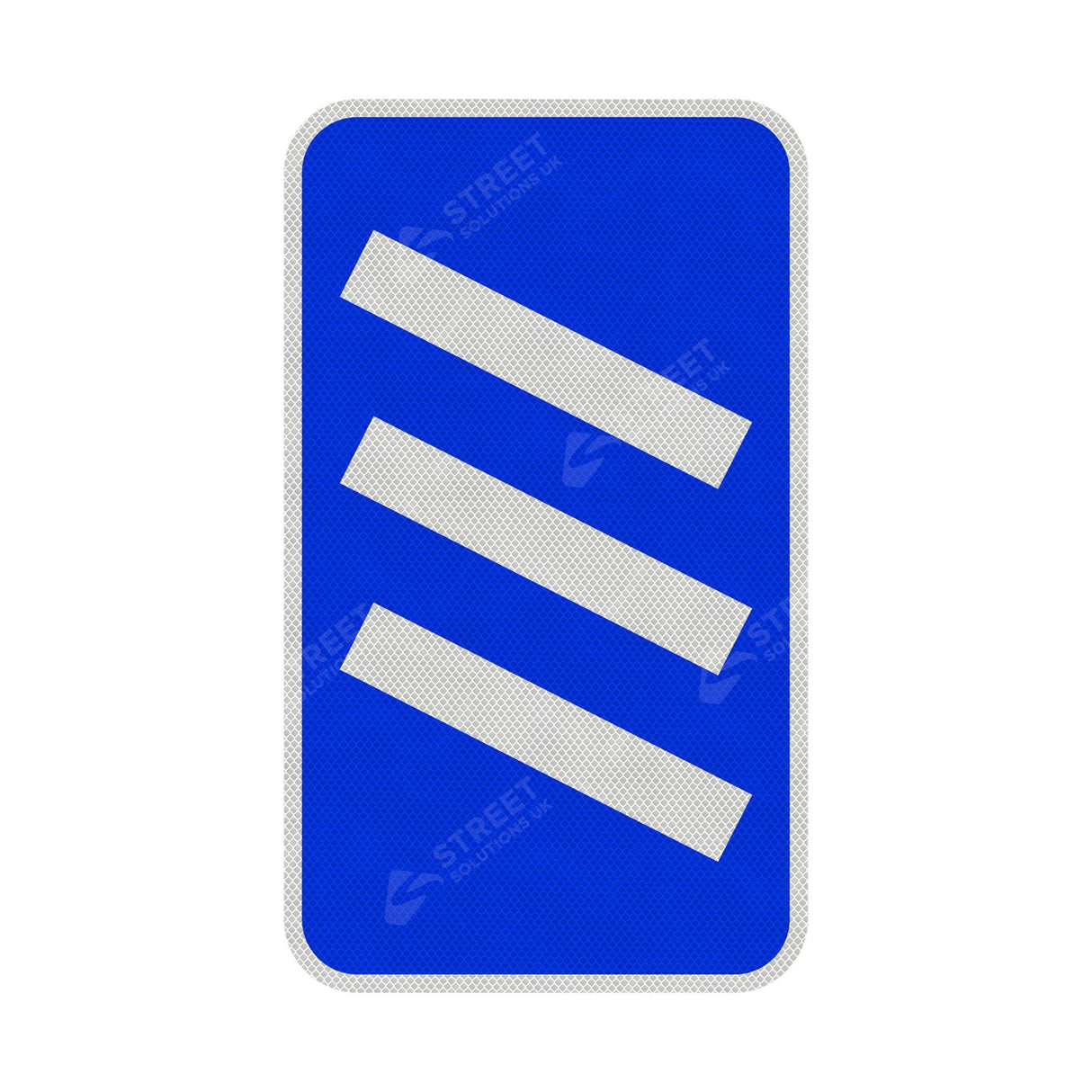 823 Count Down Marker 300 yds Sign Face | Post & Wall Mounted street road highway public and private signage 
