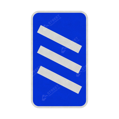 823 Count Down Marker 300 yds Sign Face | Post & Wall Mounted street road highway public and private signage 