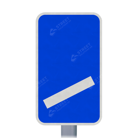 825 Count Down Marker 100 yds Sign Face | Post & Wall Mounted street road highway public and private signage