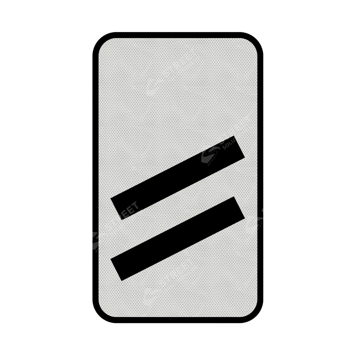 824 Count Down Marker sign face for road street highway public private motorway dual carriageway reflective roadside