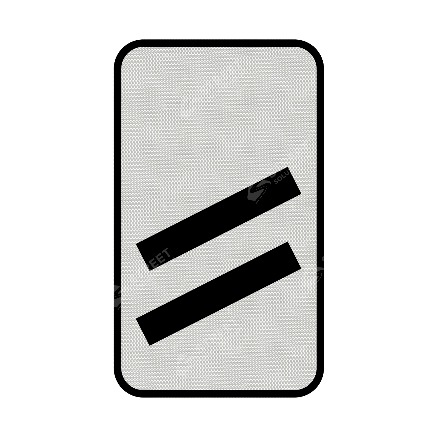 824 Count Down Marker sign face for road street highway public private motorway dual carriageway reflective roadside