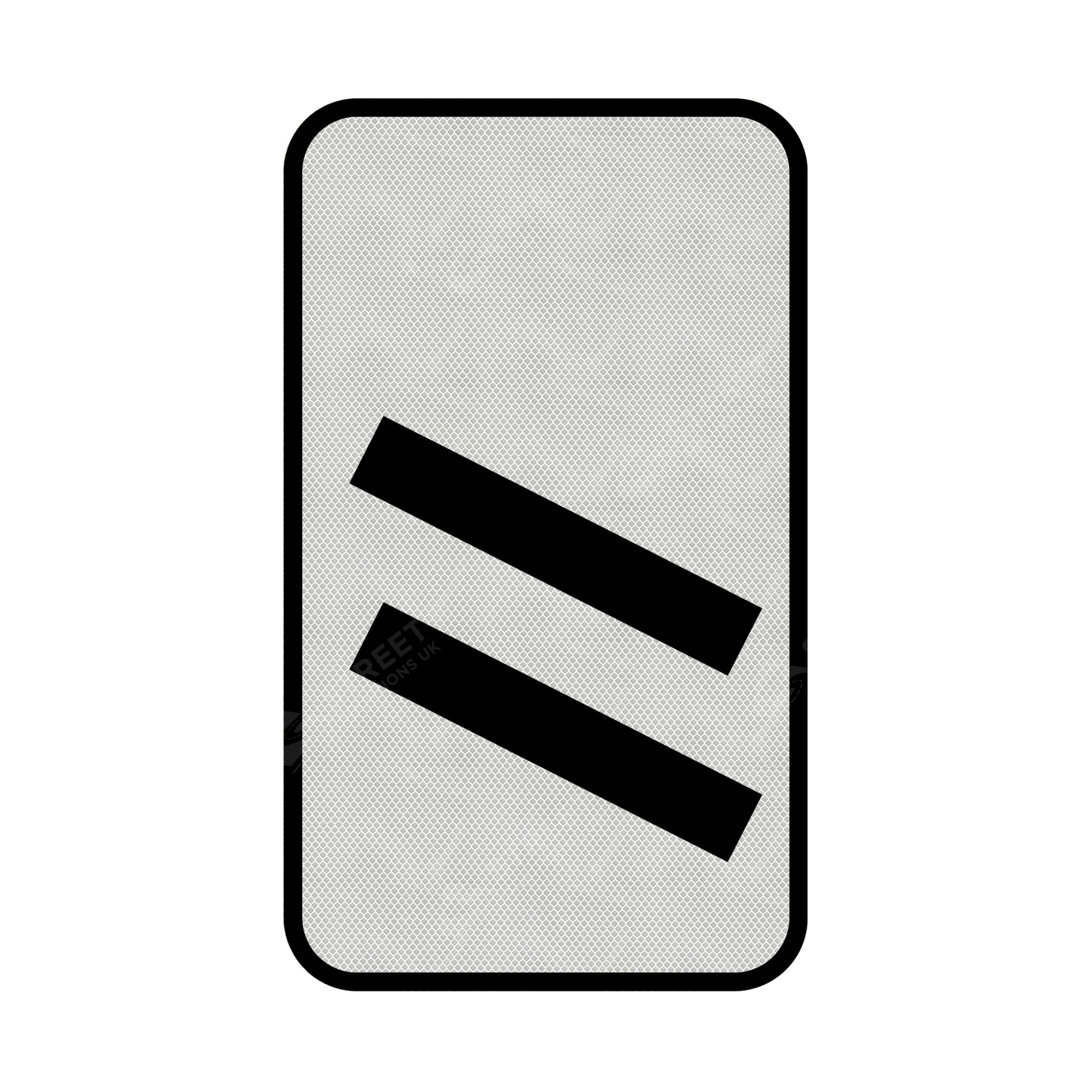 824 Count Down Marker sign face for road street highway public private motorway dual carriageway reflective roadside