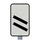 824 Count Down Marker sign face for road street highway public private motorway dual carriageway reflective roadside