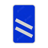 824 Count Down Marker 200 yds Sign Face | Post & Wall Mounted street road highway public and private signage