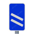 824 count down marker 200 yards sign face shown post mounted with rear channels