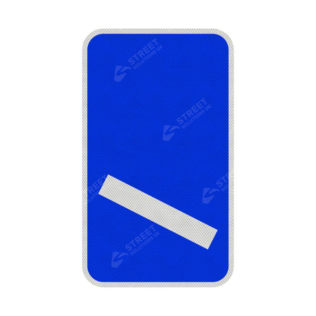 825 Count Down Marker 100 yds Sign Face | Post & Wall Mounted street road highway public and private signage