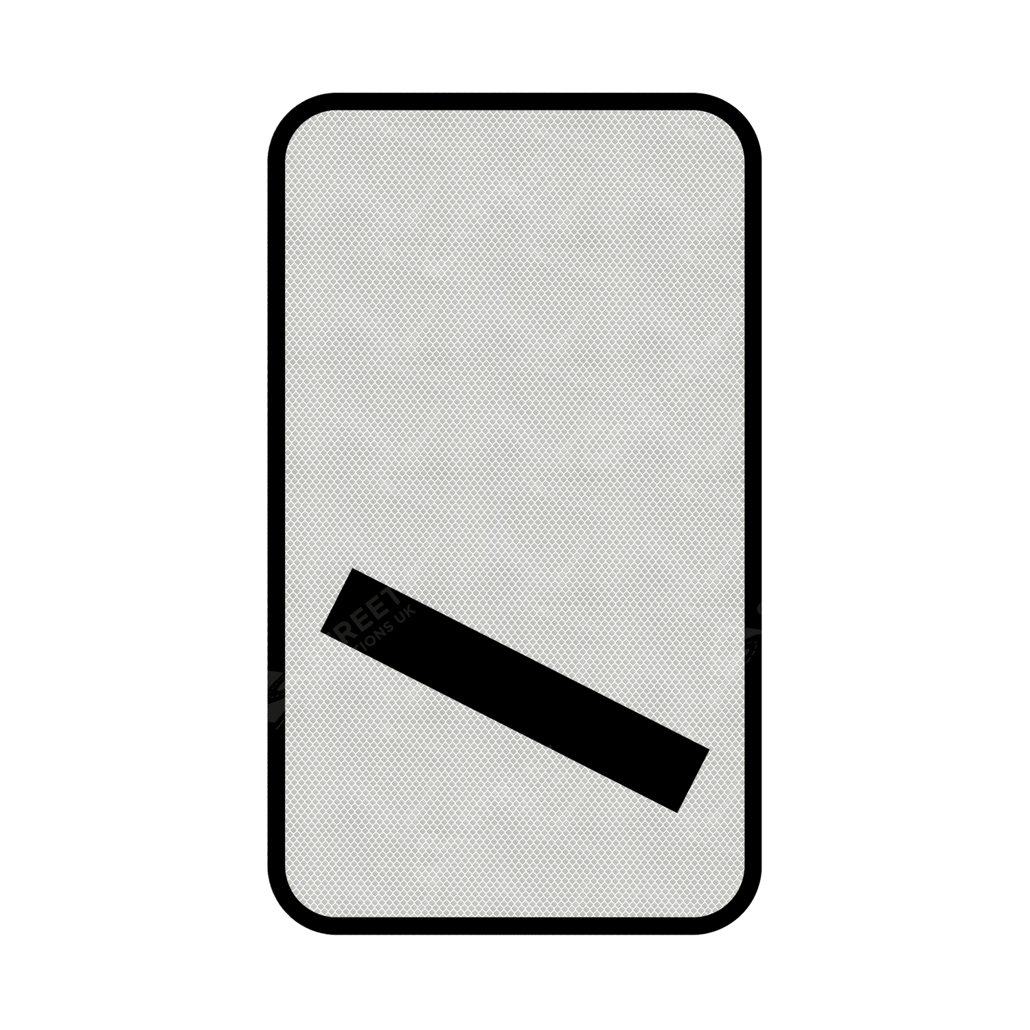 825 Count Down Marker 100 yds Sign Face | Post & Wall Mounted street road highway public and private signage