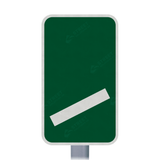 825 Count Down Marker 100 yds Sign Face | Post & Wall Mounted street road highway public and private signage