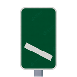 825 Count Down Marker 100 yds Sign Face | Post & Wall Mounted street road highway public and private signage