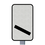 825 Count Down Marker 100 yds Sign Face | Post & Wall Mounted street road highway public and private signage