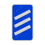 823 Count Down Marker 300 yds Sign Face | Post & Wall Mounted