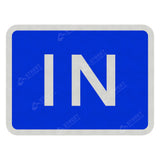 833 'IN' Sign Face | Post & Wall Mounted car park school college university business park business retail park