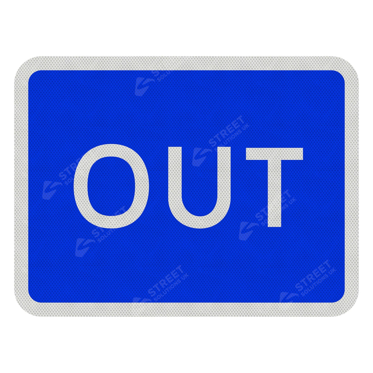 834 'OUT' Sign Face | Post & Wall Mounted car park school college university business park business retail park