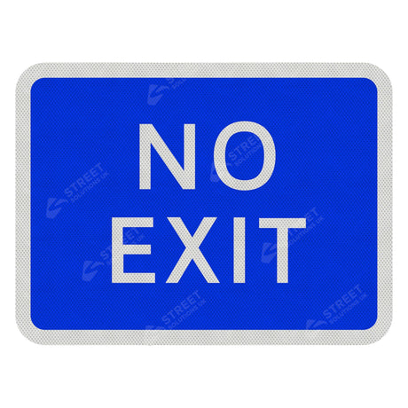 835 'NO EXIT' Sign Face | Post & Wall Mounted car park school college university business park business retail park