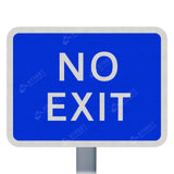 835 'NO EXIT' Sign Face | Post & Wall Mounted car park school college university business park business retail park