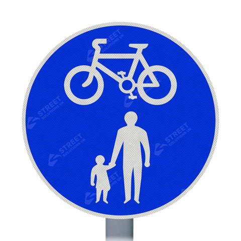 956 Cycle & Pedestrian Route Sign Face | Post & Wall Mounted