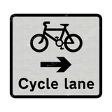 962.1 Cycle Lane On road At Junction Ahead Sign Face | Post & Wall Mounted