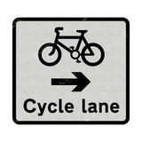 962.1 Cycle Lane On road At Junction Ahead Sign Face | Post & Wall Mounted