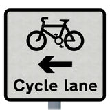 962.1 Cycle Lane On road At Junction Ahead Sign Face | Post & Wall Mounted