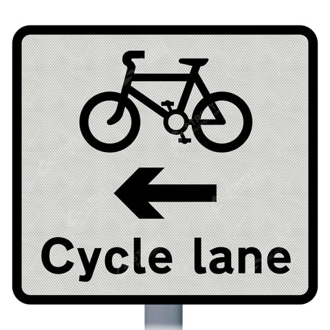 962.1 Cycle Lane On road At Junction Ahead Sign Face | Post & Wall Mounted