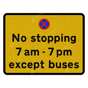 974 No Stopping With Custom Text Road Sign | Post & Wall Mounted road street highway public and private signage 