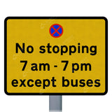 974 No Stopping With Custom Text Road Sign | Post & Wall Mounted road street highway public and private signage 