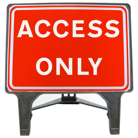 ACCESSONLY1050x750MMMELBASWINTEXQSIGNROADSAFETYTRAFFICREDWHITESTREETSIGNAGE