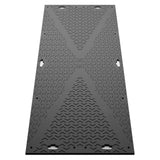 Access-mat-Heavy-duty-Double-sided-Ground-protection-Temporary-roadways-Construction-site-Pipeline-Crane-Timber-Skid-resistant-Outdoor-Industrial-HALF-SIZE-E-Mat-grey
