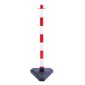 Plastic post and chain barrier kit 6 post set outdoor safety barriers crowd control kit plastic fencing temporary link fencebarricade outdoor crowd control traffic control safety chain link fence durable