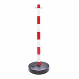 Plastic post and chain barrier kit 6 post set outdoor safety barriers crowd control kit plastic fencing temporary link fencebarricade outdoor crowd control traffic control safety chain link fence durable