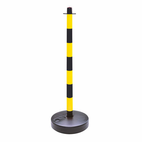 Plastic post and chain barrier kit 6 post set outdoor safety barriers crowd control kit plastic fencing temporary link fencebarricade outdoor crowd control traffic control safety chain link fence durable