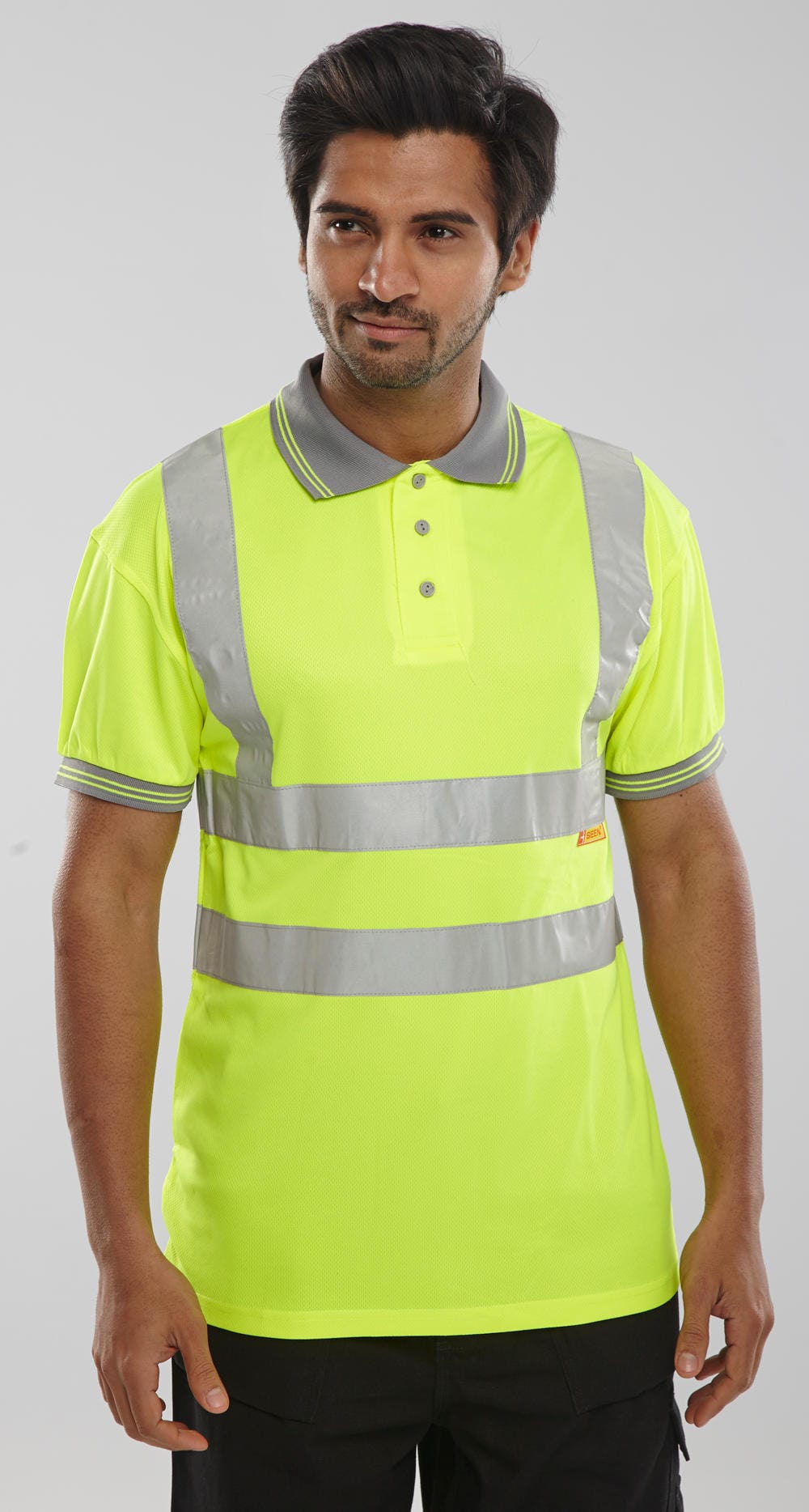 Beeseen Hi-Vis Short Sleeved Polo Shirt Yellow