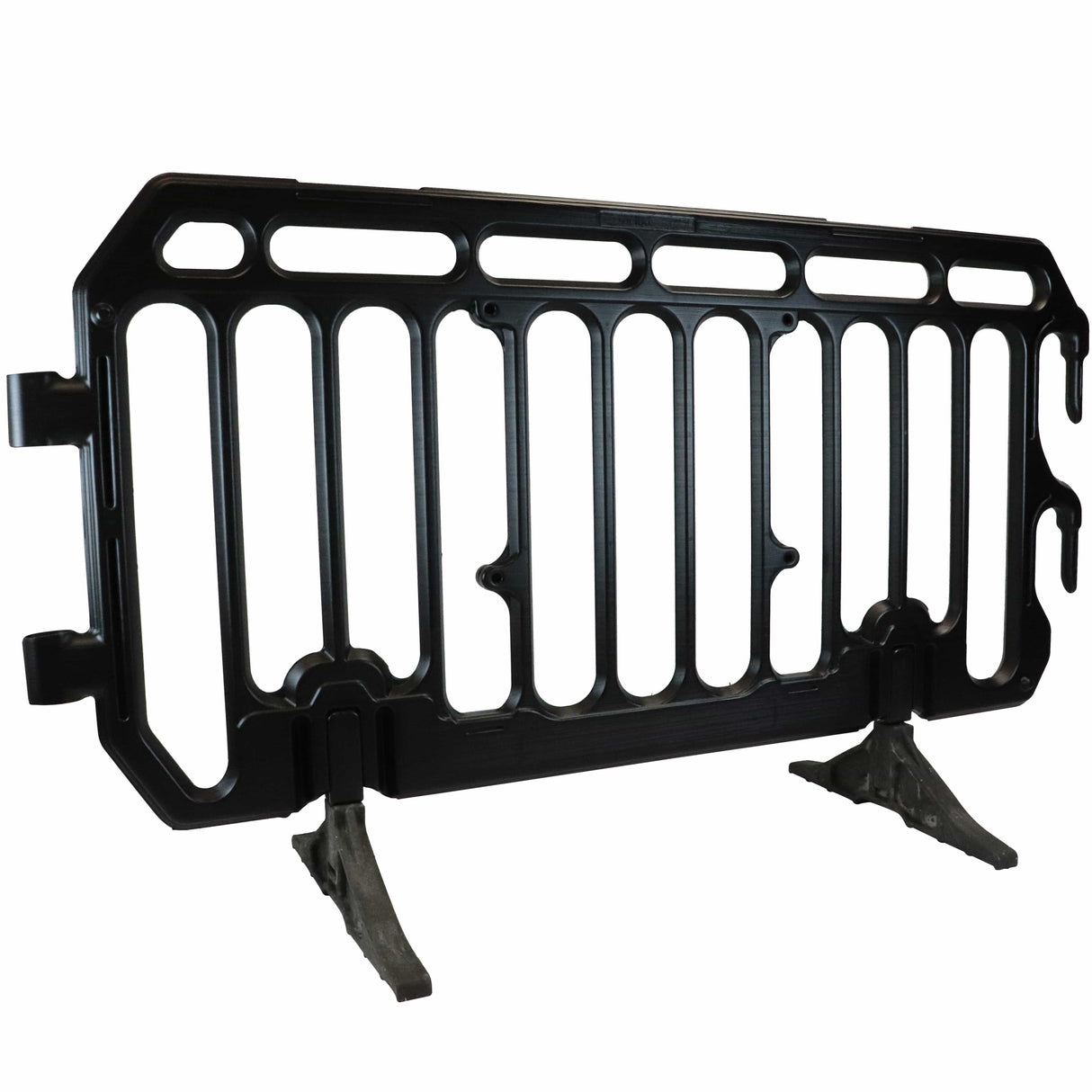 crowd control plastic metal pedestrian safety street event festival marathon melba swintex jsp 2 meter metre race anti trip stacking portable black silver orange boss heras safe fence start traffic school construction plastic safety barriers