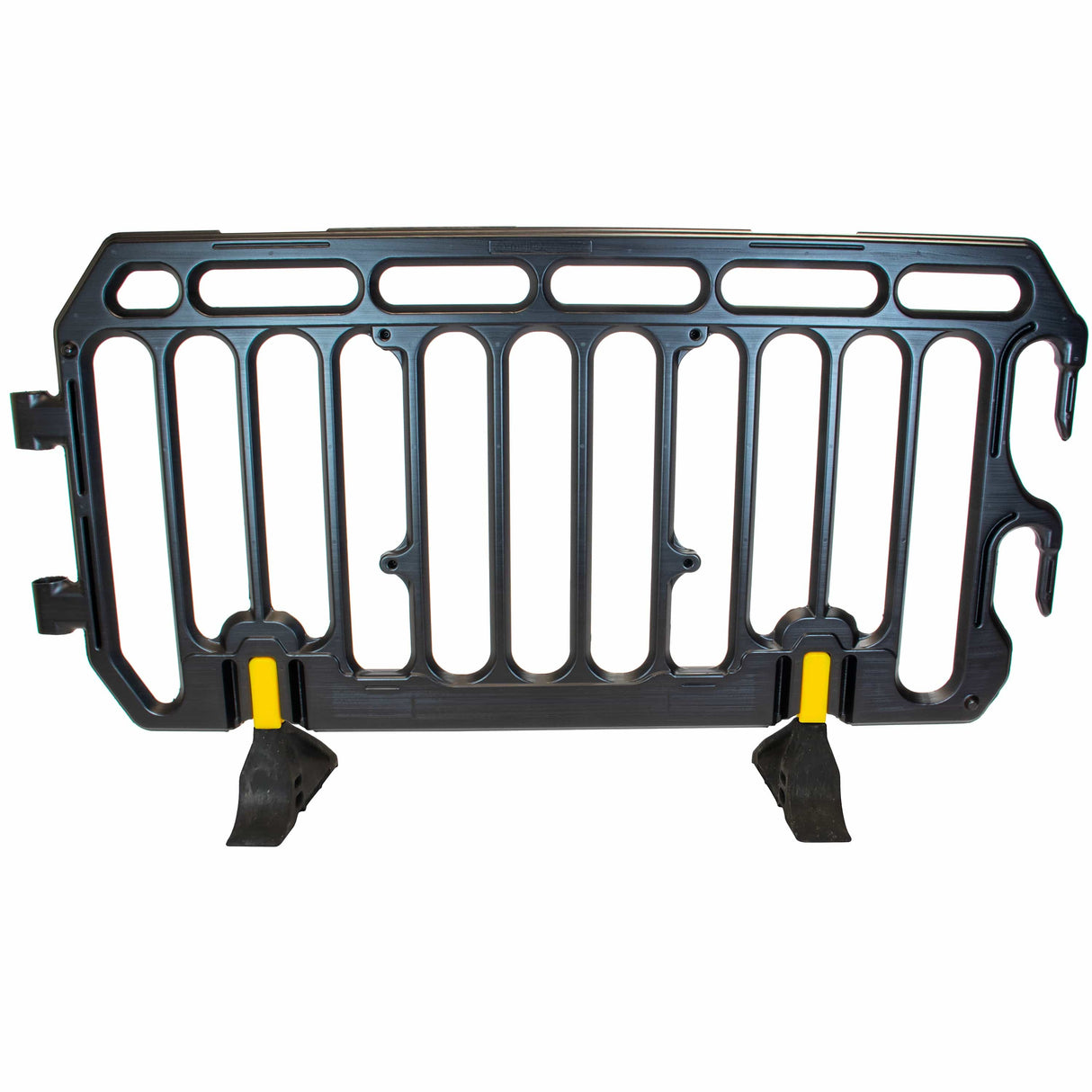 crowd control plastic metal pedestrian safety street event festival marathon melba swintex jsp 2 meter metre race anti trip stacking portable black silver orange boss heras safe fence start traffic school construction plastic safety barriers