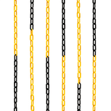 Plastic Cone Chain Yellow & Black Road Cone