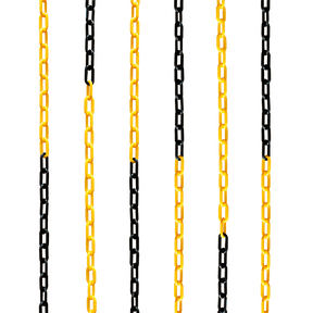 Plastic Cone Chain Yellow & Black Road Cone