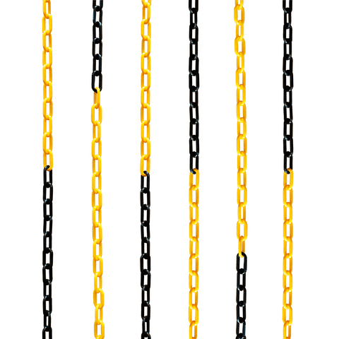 2.5m Plastic Cone Chain Yellow & Black | Road Cones | SSUK