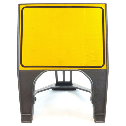 Blank Yellow/Black 600 x 450mm Q-Sign