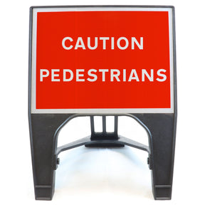 Caution Pedestrians 600 x 450mm Q-Sign