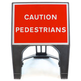Caution Pedestrians 600 x 450mm Q-Sign
