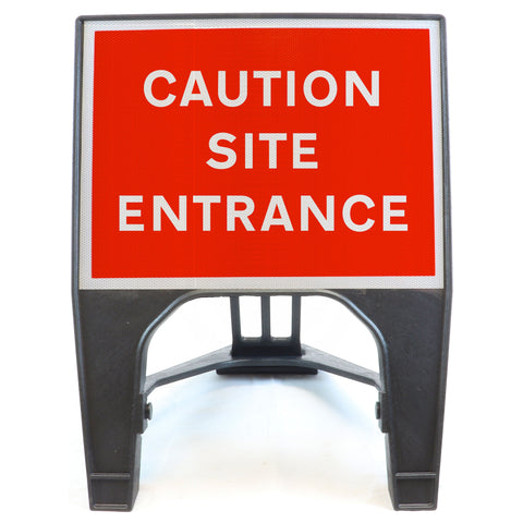 Caution Site Entrance 600 x 450mm Q-Sign