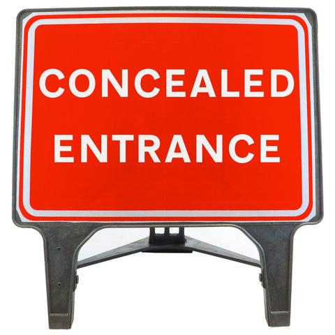 Concealed Entrance 1050x750mm Road Sign