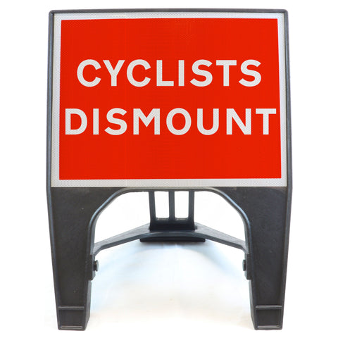 Cyclists Dismount 600 x 450mm Q-Sign