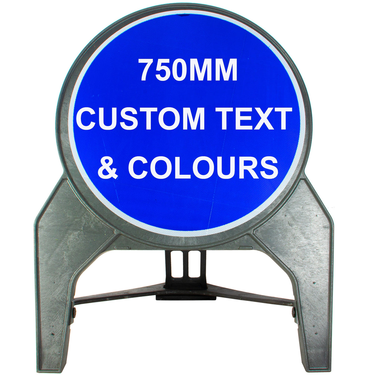 Custom 750mm Circle Road Sign | Street Solutions UK