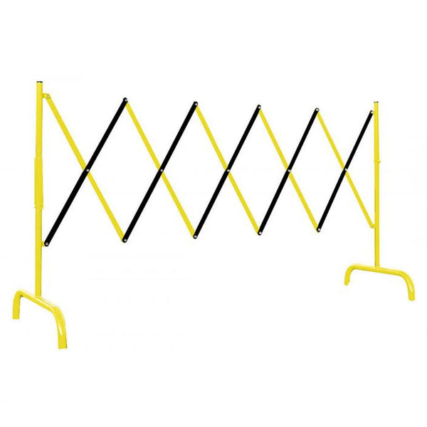 Extending Steel Safety Barrier - Yellow & Black | Street Solutions UK