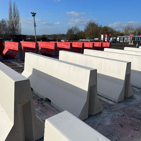 Concrete barrier Jersey barrier Traffic barrier Highway safety Roadway divider Crash Temporary Vertical Safety Movable