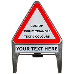 Custom 750mm Supplementary Triangular Road Sign