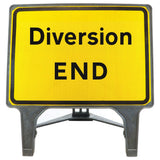 Diversion sign Diversion end 
